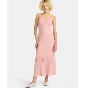 No Boundaries Lace Trim Maxi Dress Dusty Rose Pink XXL (20) NWT Romantic